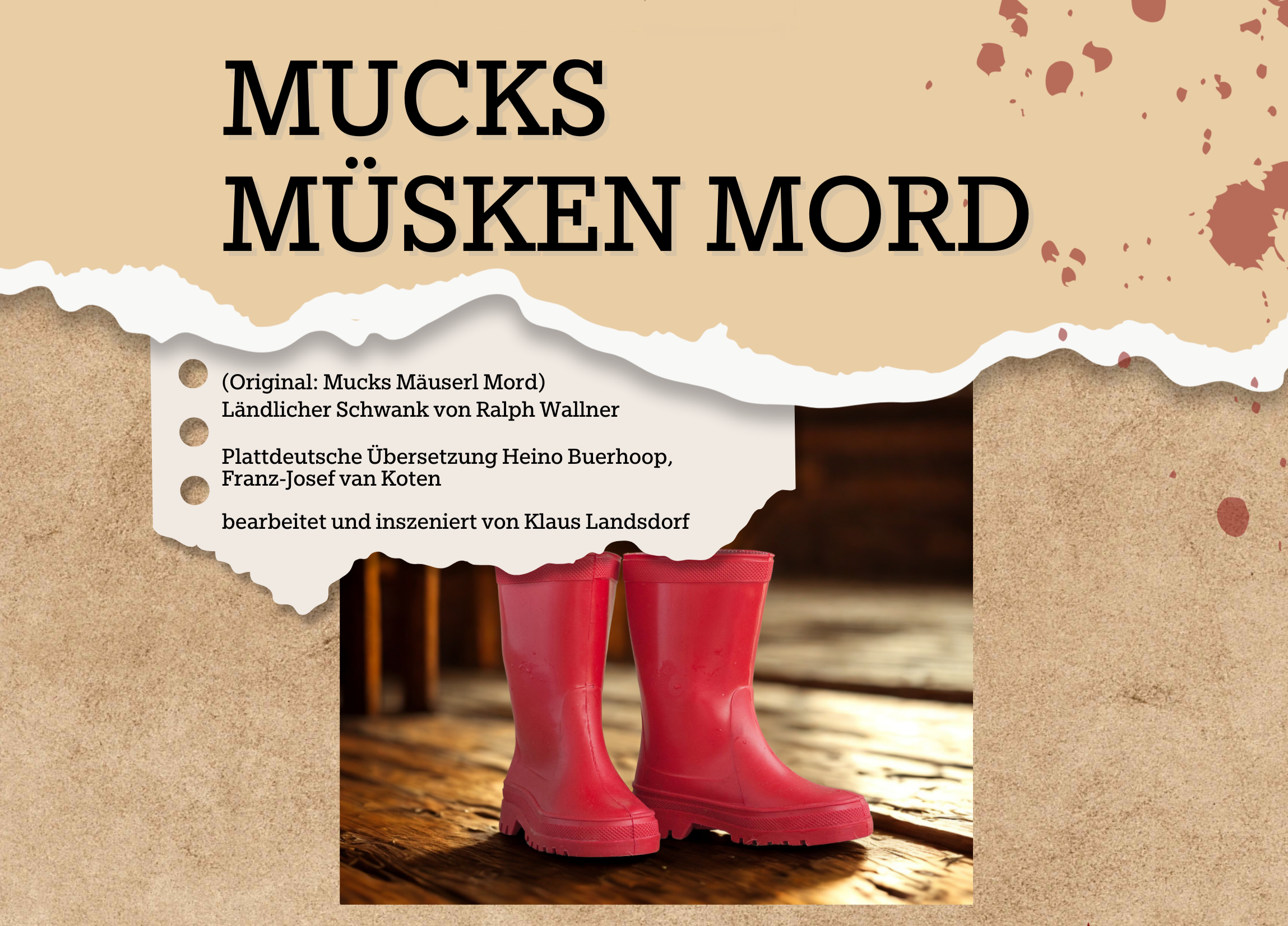 Plakat Mucks Müsken Mord 2026
